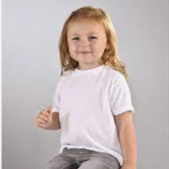 Girl T-shirt Toddler Tee White - Picture 2 of 6